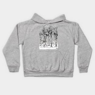 Winter in the Forest Kids Hoodie